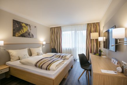 Gemütliches Doppelzimmer im Vitalhotel der Parktherme Gemütliches Doppelzimmer im Vitalhotel der Parktherme