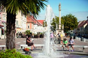 Hauptplatz Bad Radkersburg in der Nähe vom Vitalhotel der Parktherme Hauptplatz Bad Radkersburg in der Nähe vom Vitalhotel der Parktherme