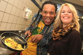 Dir. Claudia Wendner mit Greg Bannis im Vitalhotel